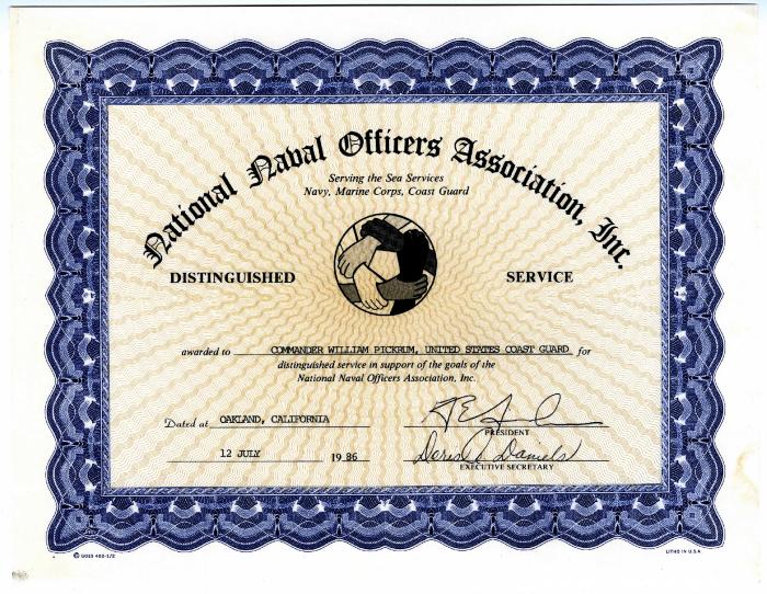 "National Naval Officers Association, Inc. Distinguished Service Award"