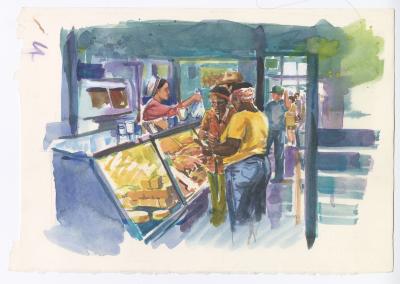 Two women at Crumpton Market
