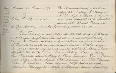 James A. Jones deed