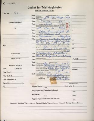 Speeding ticket