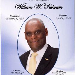 "Celebrating the Life of Commander William W. Pickrum"
