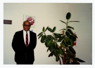 Sam Ringgold Sr. poses for photograph at an awards ceremony