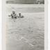 Emma Hutchins and Gertrude Manuel at Sparrow's Beach, 1953