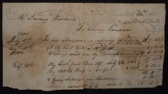 Money due to Charles Nanderin from Mr. James Woodland