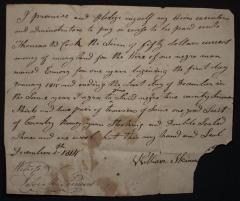 Mr. William Skinner note for $50