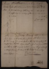 James Woodland account with James Hall and William H. Nichoyey[?]