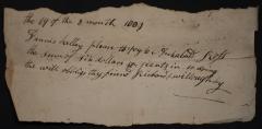 Payment summary from Dennis Kelley to Archibald R. 