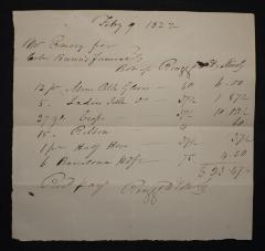Expenses for John Brown's funeral