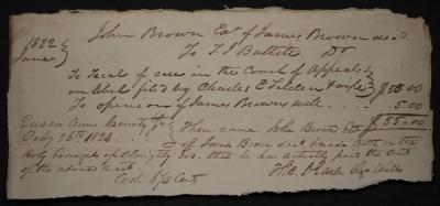 "John Brown Exr. Of James Brown decd. To T.J Ballite"