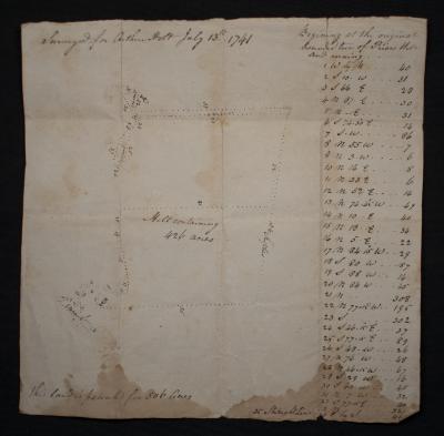 Land plot map of Pricer Hill property 