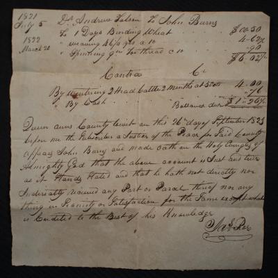 "Dr. Andrew Lalsair to John Burns"