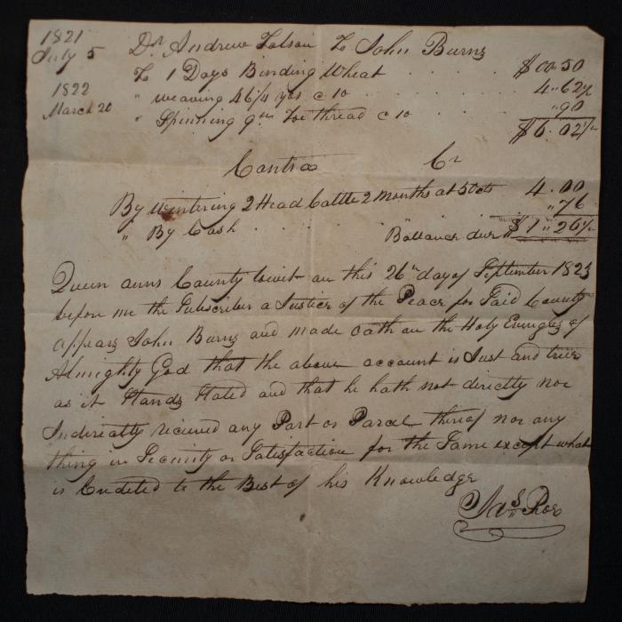 "Dr. Andrew Lalsair to John Burns"