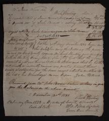 Tuition owed by James Brown to Mich Keating