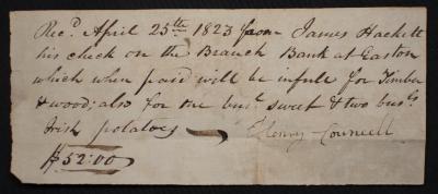 Record of purchase for James Hackitt