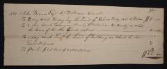 Proof of payment from John Brown Esq. to William O'Neil