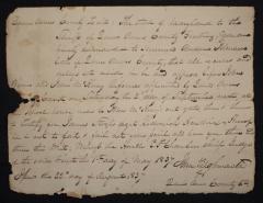 “Summons for Andrew Johnson to Testify for James Stoops agt. Lodovich Hendrix”