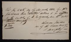 Record of payment to Thomas Murphy from John Daves