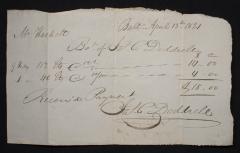 Bill due to Sal. C. Doddrele