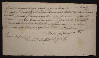 An oath by Allen Hollingsworth