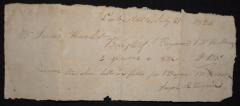 Bill of James Hacket