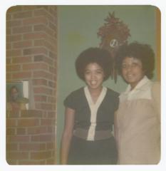 Muriel Lucretia Ringgold Thomas and Airlee Ringgold Johnson at their parent's house