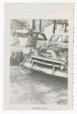 Gertrude Manuel and Sam Ringgold at Sparrow's Beach, 1953