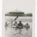 Ringgold family swimming at the beach, 1953