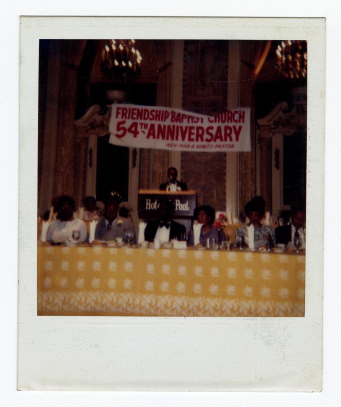 Sam Ringgold Jr. as keynote speaker at Friendship Baptist Church's 54th anniversary