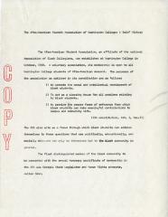 History of the Afro-American Student Association at Washington College