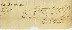 Receipt for the hire of servant woman, Kitty, by Edward Anderson