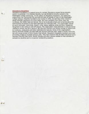 Cleopatra's Daughters Mission statement