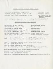 List of Programs and Activities Featuring African Americans