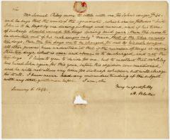 Letter from Alphonsa Blake to their lawyer Joseph Wickes