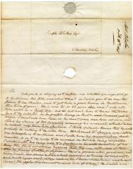 Letter from Alphonsa Blake to their lawyer Joseph Wickes