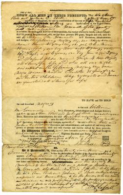 Slave bill of sale