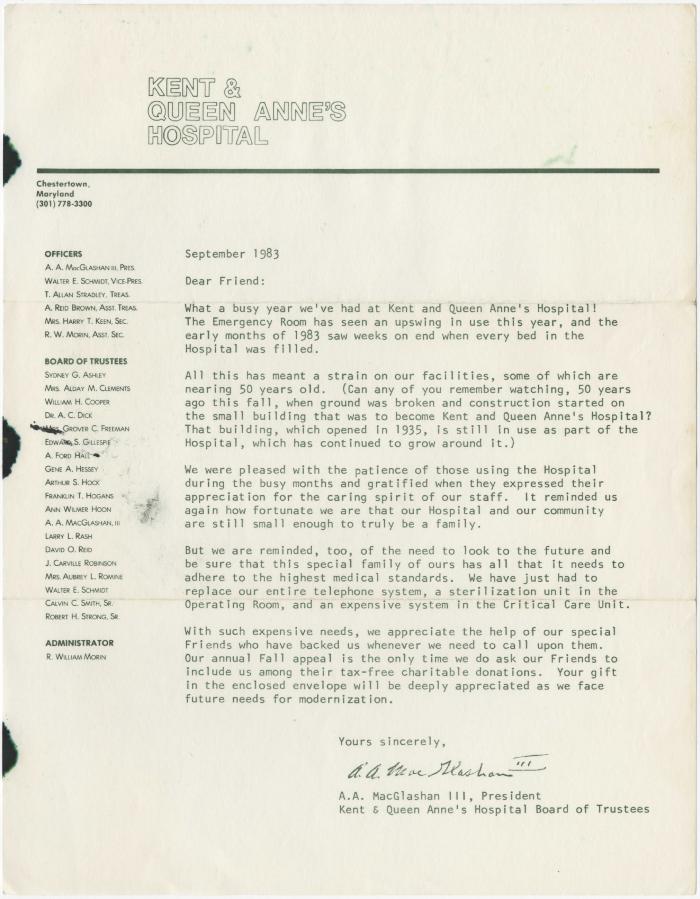 Kent & Queen Anne's Hospital newsletter