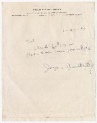 Check from Kenneth Walley to the Hospital Auxiliary