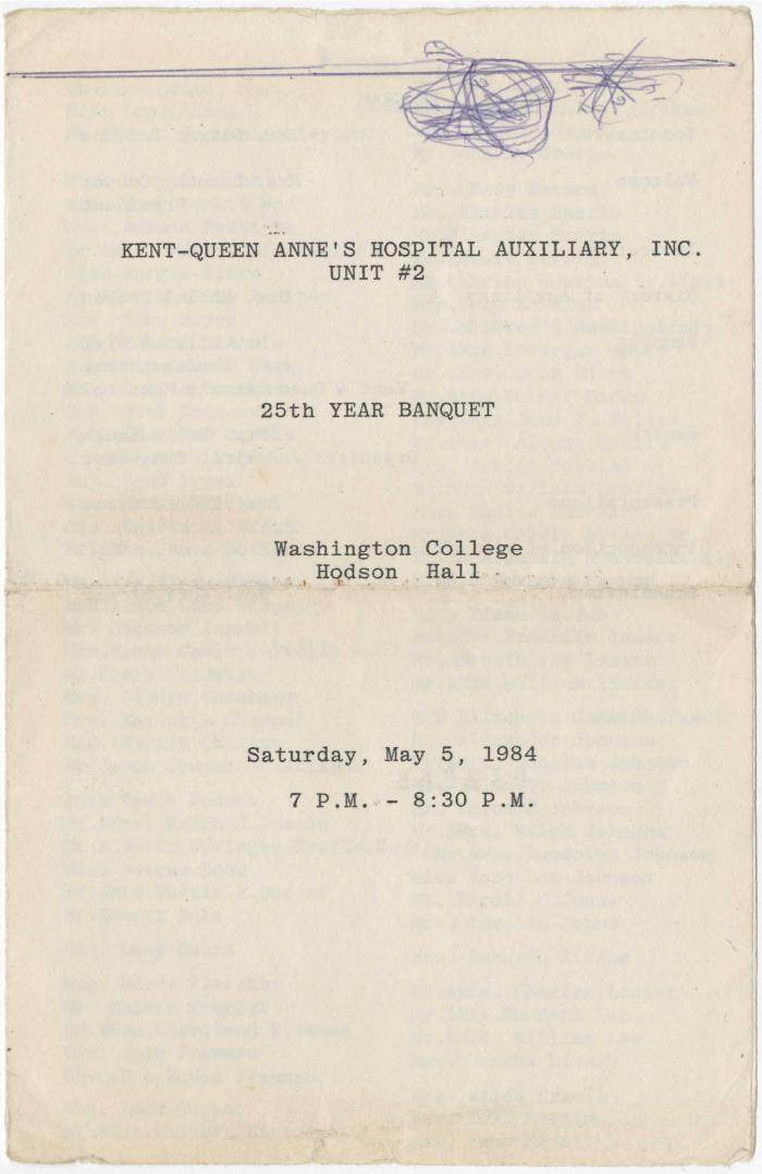 25th year banquet program