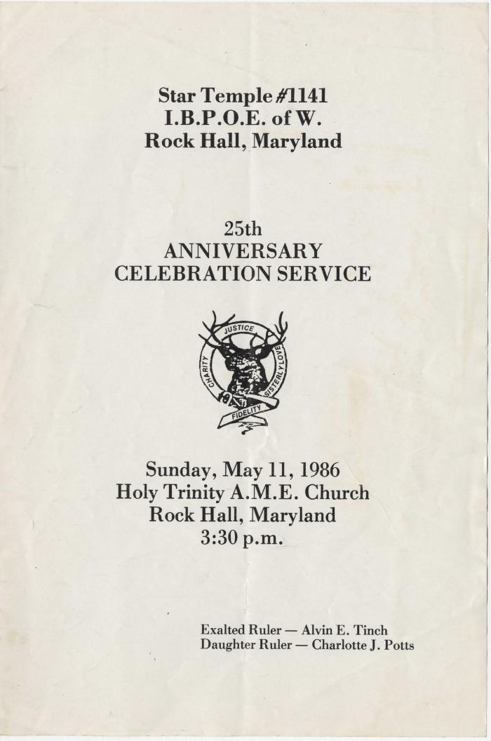 Star Temple 25th Anniversary Celebration program