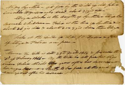 List of enslaved African Americans freed by the will of John Carville Hynson