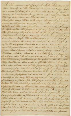 John Hudson's will