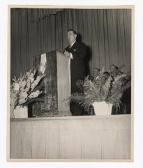 Man giving a speech