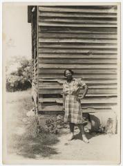 Woman with house