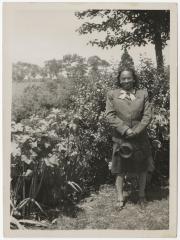 Woman in garden