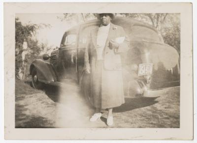 Woman with car