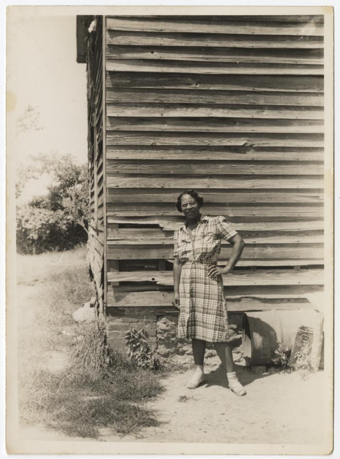 Woman with house