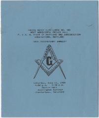 Thomas Henry Kiah Lodge No. 101 50th anniversary banquet