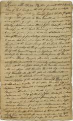 Bill of sale for Sarah Piner to Joseph Wickes for her estate