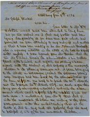 Clement A. Sharp legal letter to Joseph Wickes