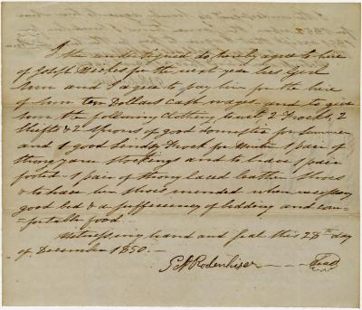 George Rodenhiser hire agreement